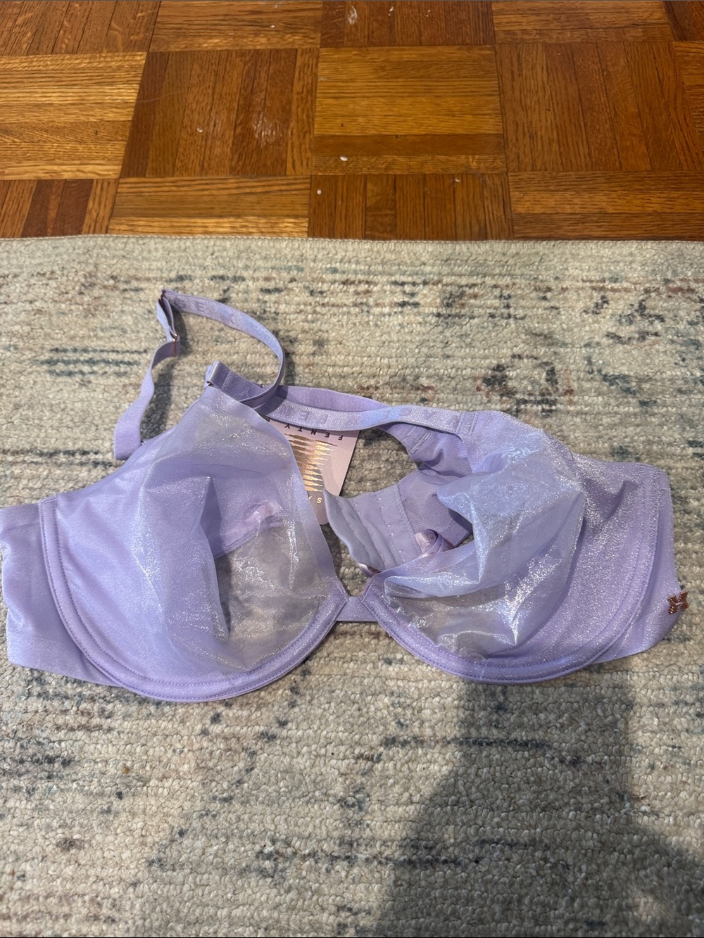 Savage X Fenty Lavender Sheer Underwire Bra